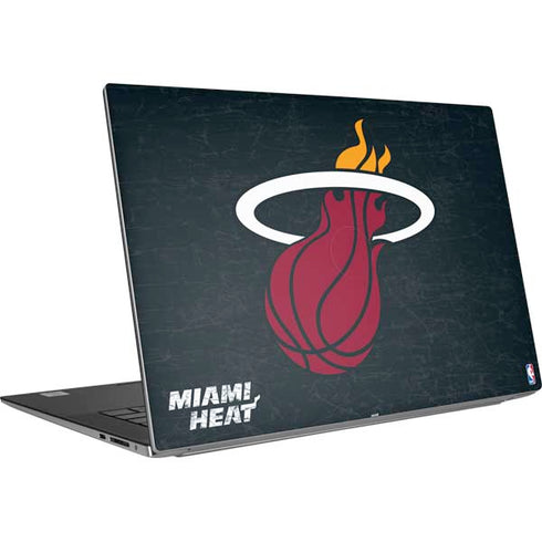 NBA Miami Heat Black Partial Logo Dell XPS Skin